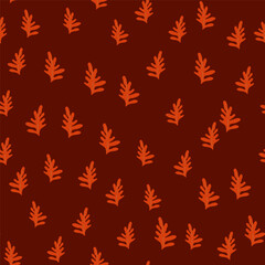 Lush green leaves and exotic plants in a seamless pattern.