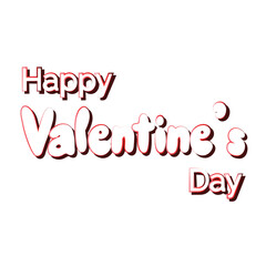vector design text for valentines day greeting cards and wishes