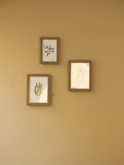 wall with abstract frame