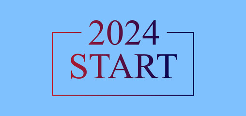 2024 Start Stylish Text Illustration Design 