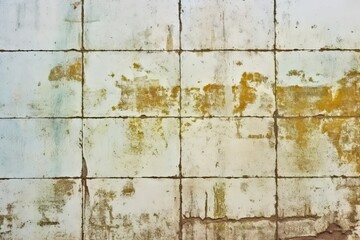 Obraz premium Captivating image showcases allure of aged and weathered textures on old grungy wall. Various elements including rust scratches and remnants of paint tell story of passage of time