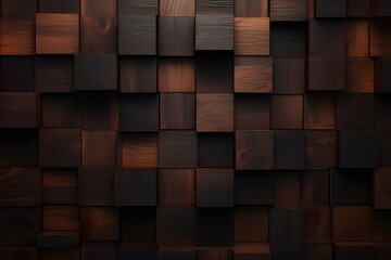 Wood brick wall background