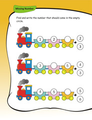 Write the missing number and complete the row. Counting 0 to 6, Numbers learning activity.  Counting and writing numbers, Numbers tracing worksheet, mathematics