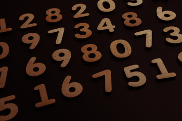 Background or texture of numbers. Finance data concept. Mathematic. Banking or currency. Business...