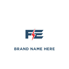 FE logo. F E design. White FE letter. FE, F E letter logo design. Initial letter FE linked circle monogram  logo, FE letter logo vector design.  logo