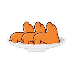 roasted chicken illustration