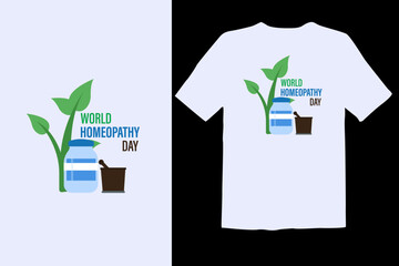 world homeopathy day April 10 vector eps icon, logo, header, illustration, t-shirt design