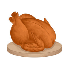 illustration of roasted chicken 