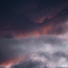 Colorful cloud over the sky at sunset