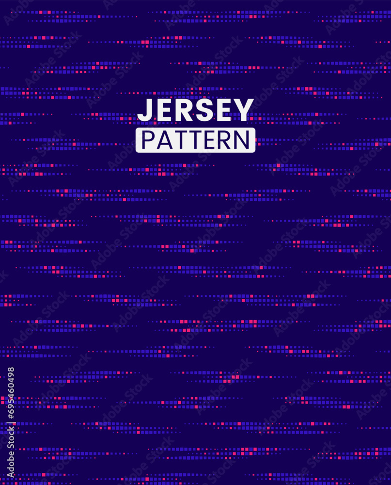 Poster jersey pattern. sport background on blue color. vector format editable background