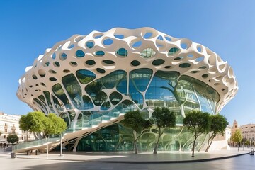 modern mirror building 