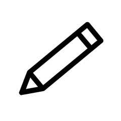 black pencil pen icon isolated on white transparent background vector illustration. concept of write, writing, tool, sign, message, edit