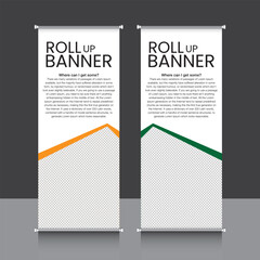 roll up banner, brochure, flyer, banner design, industrial, company, template, vector, abstract, line pattern background, modern x-banner, pull-up banner, rectangle size banner.