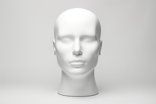 mannequin head isolated on white