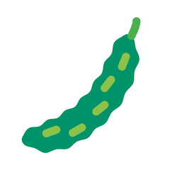 野菜、きゅうりを表すカラースタイルのアイコン