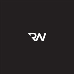 Initial Letter RW Flame Logo Design Template