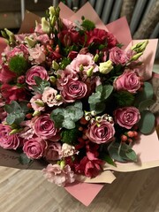 A colorful bouquet of different flowers