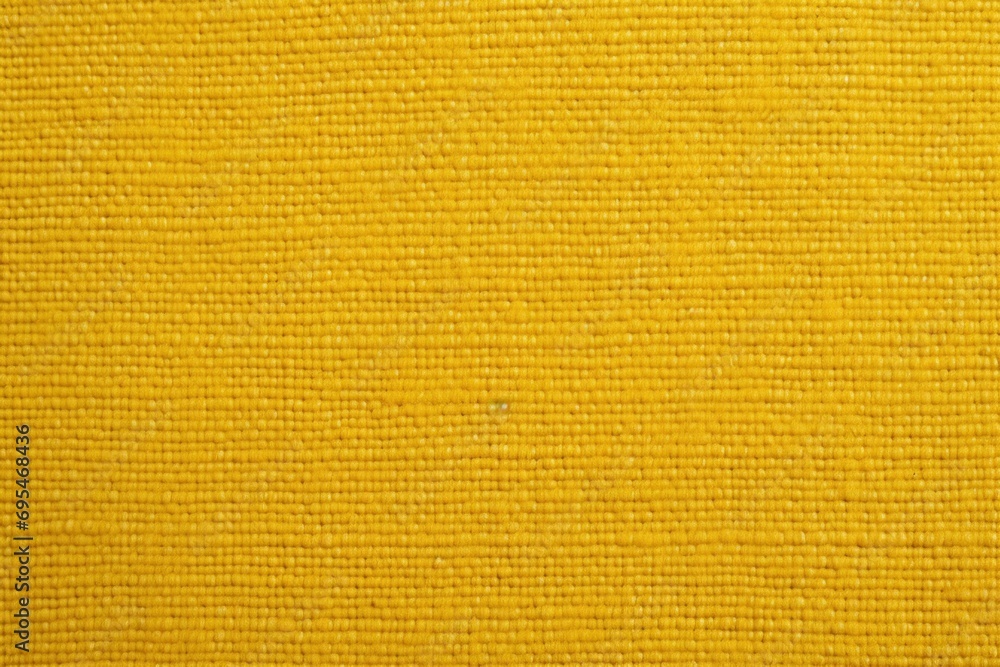 Poster a close up of a yellow cloth textured with a small amount of stitching on the outside of the fabric,