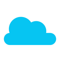 天気、曇り、雲を表すカラースタイルのアイコン