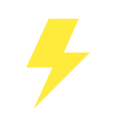 天気、雷、稲妻を表すカラースタイルのアイコン