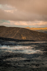 Fagradalsfjall volcano in iceland july 2010