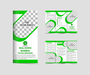 Creative real estate brochure template design editable and resizable