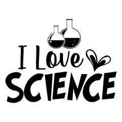 I Love Science Svg