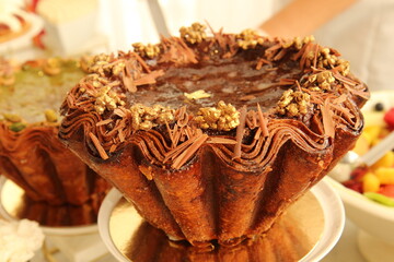 cake with chocolate