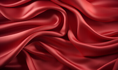 Vibrant Scarlet Satin Elegance