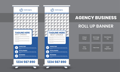Agency Business Roll Up Banner Design