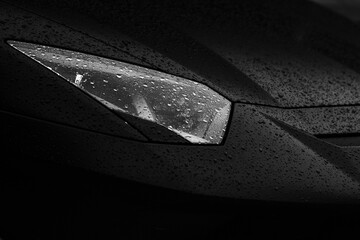 close up of car headlight - 695484605