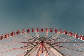 ferris wheel on a sky - 695484686