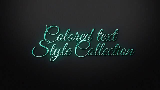 Colored Steel Text Style Effect