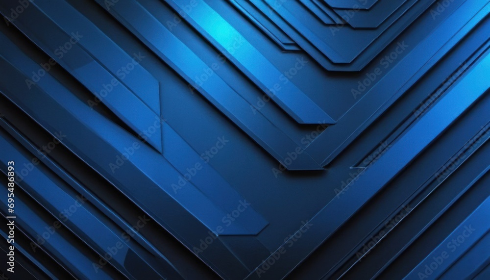 Poster a blue abstract background with lines and rectangles in the shape of rectangles and rectangles.