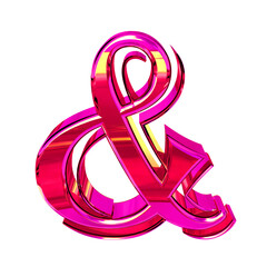 Symbol made of pink