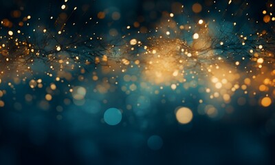 Abstract bokeh background. Festive Christmas and New Year background. - obrazy, fototapety, plakaty