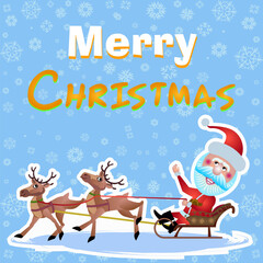 Santa Claus, Ukraine, Christmas tree, peace, winter, vector illustration