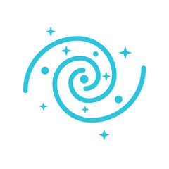 Milky way. From blue icon set.