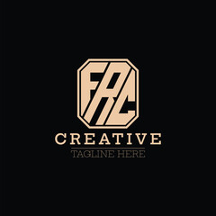 Initial letter FRC logo vector design template