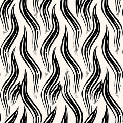 Seamless pattern with a simple abstract drawing. Vector