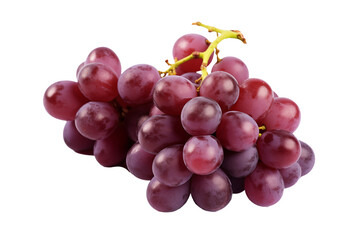 Fototapeta premium A bunch of grapes on a white background