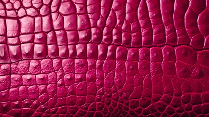 Red crocodile leather texture.