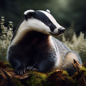 Badger, 獾, Tej&oacute;n, الغرير, Dachs, Texugo, Барсук, Blaireau, アナグマ, बैजर.