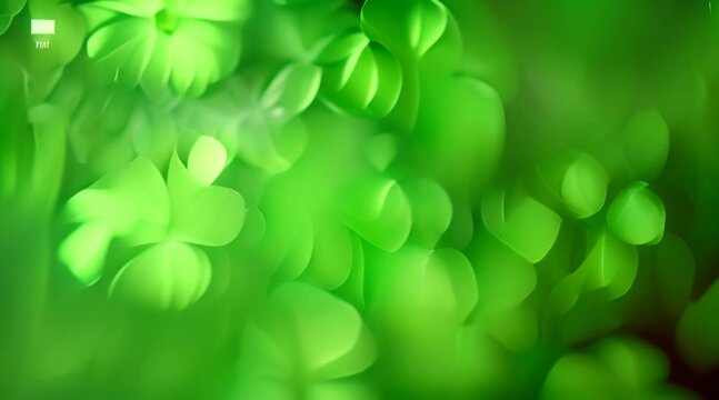 green background with lush clover leaves, a festive touch to your St. Patrick's Day projects