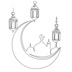 Muslim month and three fanus