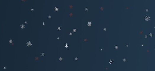 XMAS Stars - Banner with golden decoration. Festive border with falling glitter dust and stars.
