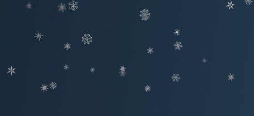 XMAS Stars - Banner with golden decoration. Festive border with falling glitter dust and stars.