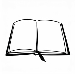 open book with bookmark