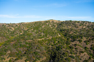 Canyonback, Hollyhock, and Ketner trails in Mandeville Canyon of the Santa Monica Mountains. Hiking...