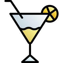 cocktail glass vector design .svg